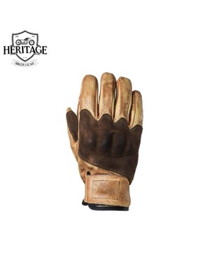 Heritage Perforated Cowhide Motorcycle Gloves