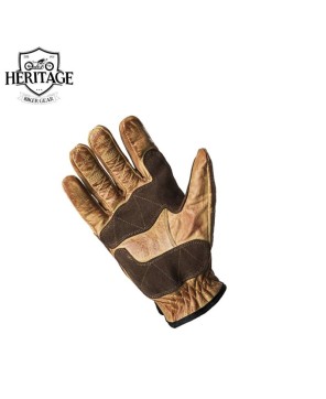 Heritage Perforated Cowhide Motorcycle Gloves