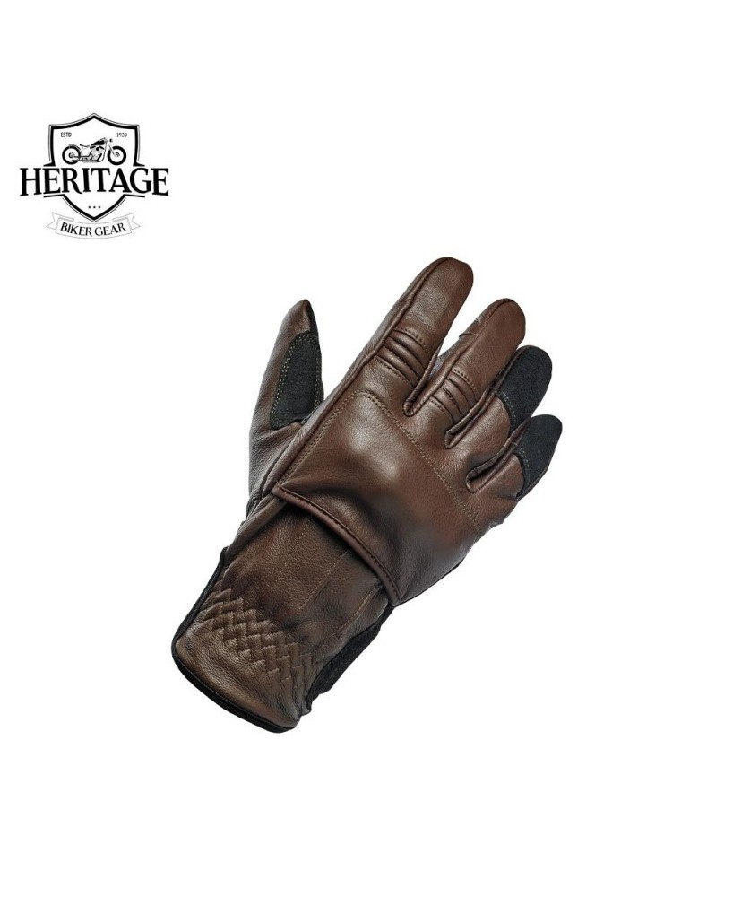 Heritage Thermal Leather Biker Gloves