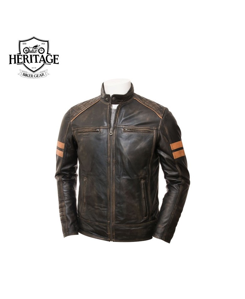 Vintage Leather Biker Jacket | Retro-Inspired Style