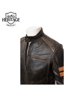 Vintage Leather Biker Jacket | Retro-Inspired Style