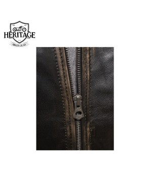 Vintage Leather Biker Jacket | Retro-Inspired Style