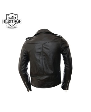 Black Iconic Leather Biker Jacket