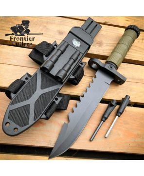 Outdoor Survival Knife - Durable 440 Stainless Steel Blade