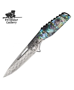 Abalone Flipper Folding Knife