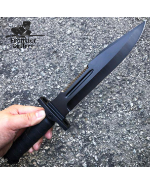 Survival Fixed Blade Hunting Knife - Durable Stainless Steel Blade