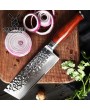 Damascus Steel Nakiri Knife - 6.5-inch Precision Masterpiece