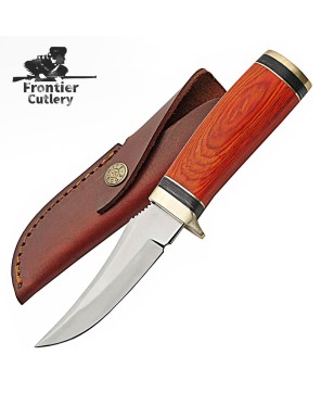 Roundwood Handle Skinning Knife