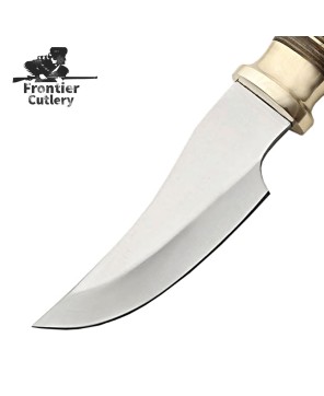 Handmade Hunting Knife Brown Bone