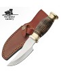 Handmade Hunting Knife Brown Bone