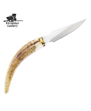 Handmade Stainless Steel Stag Skinning Knife