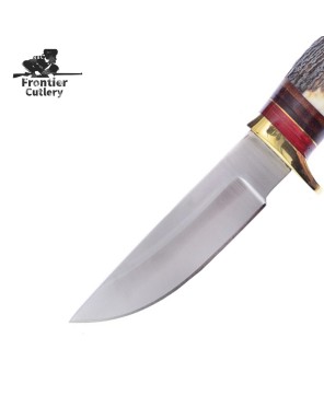 Custom Handmade Stag Bone Skinner Knife