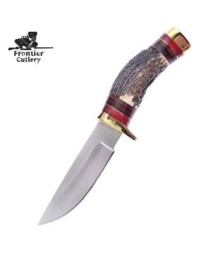 Custom Handmade Stag Bone Skinner Knife