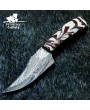 Damascus Hunting Knife with Resin Handle