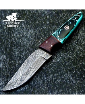 Handcrafted Damascus Hunting Knife