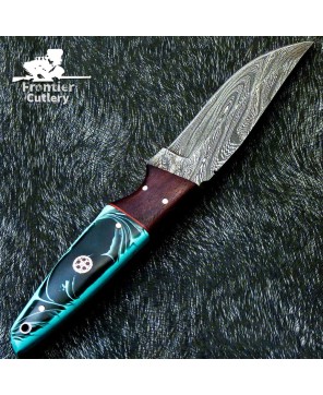 Handcrafted Damascus Hunting Knife