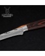 Japanese Damascus Boning Knife - Color Wood Handle