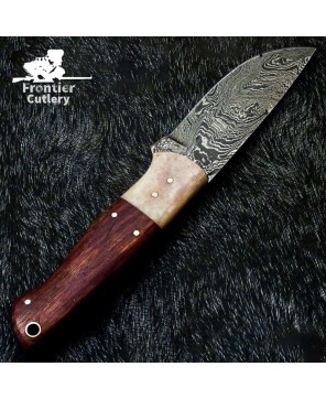 Damascus Steel Hunting Camping Knife