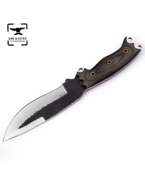 Hand-Forged Bushcraft Knife - Premium Quality