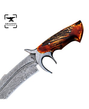 Damascus Steel Hunting Knife