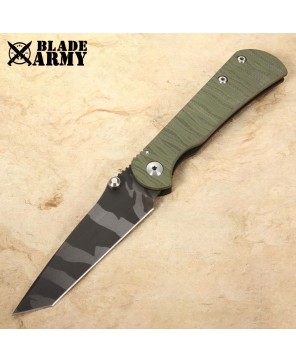 Beaded Camo Tactical Folding Knife - Durable, Versatile, Reliable