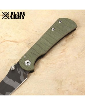 Beaded Camo Tactical Folding Knife - Durable, Versatile, Reliable