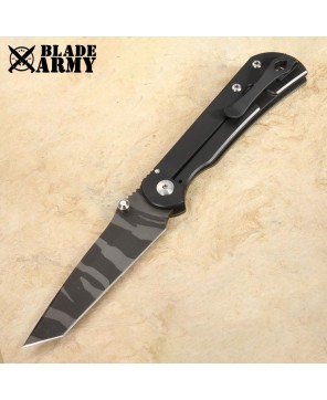 Beaded Camo Tactical Folding Knife - Durable, Versatile, Reliable