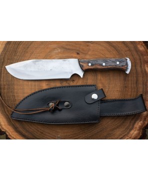 "Discover the craftsmanship of Almazan® Custom Handmade Hunting Knife. Designed for precision and durability, it's your ultimate