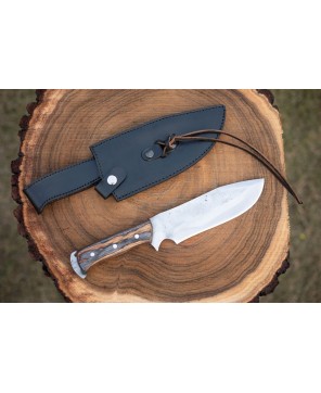 "Discover the craftsmanship of Almazan® Custom Handmade Hunting Knife. Designed for precision and durability, it's your ultimate