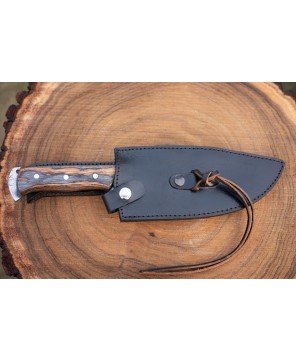 "Discover the craftsmanship of Almazan® Custom Handmade Hunting Knife. Designed for precision and durability, it's your ultimate