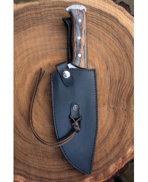 "Discover the craftsmanship of Almazan® Custom Handmade Hunting Knife. Designed for precision and durability, it's your ultimate