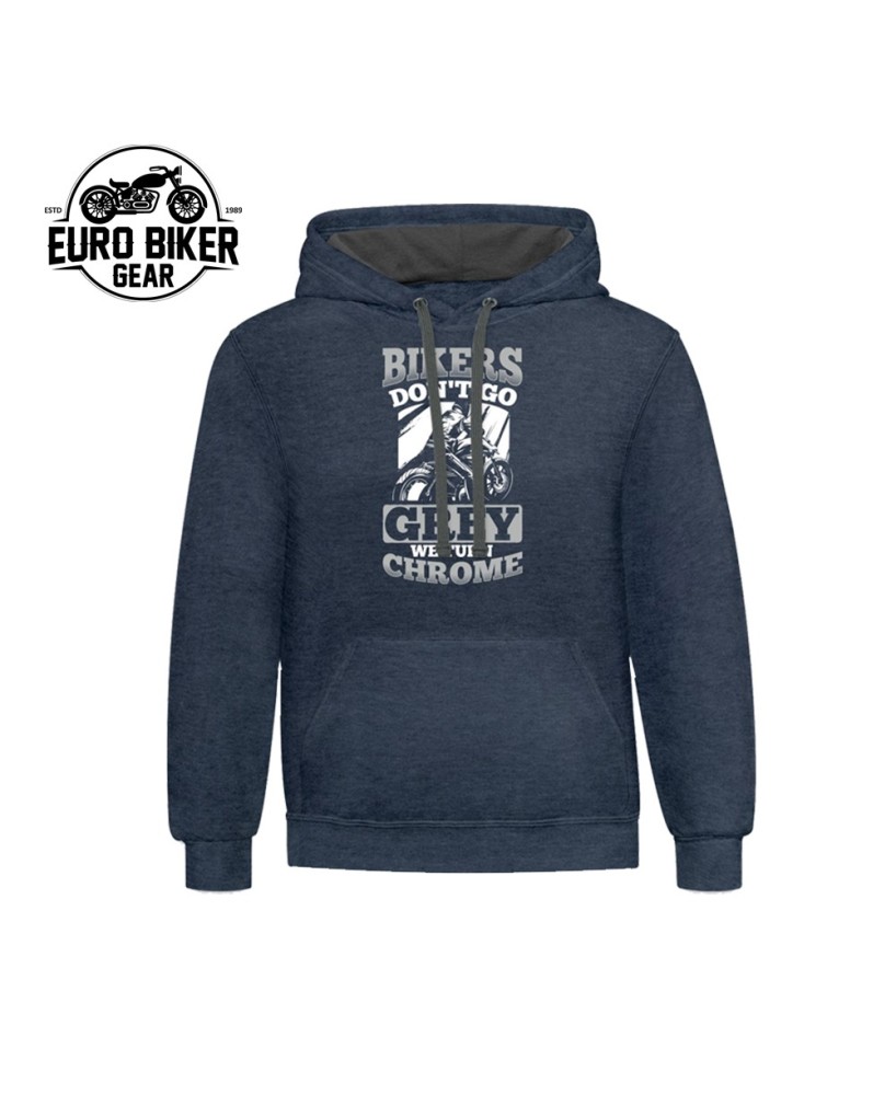 Euro Biker Gear Contrast Hoodie - Style & Comfort