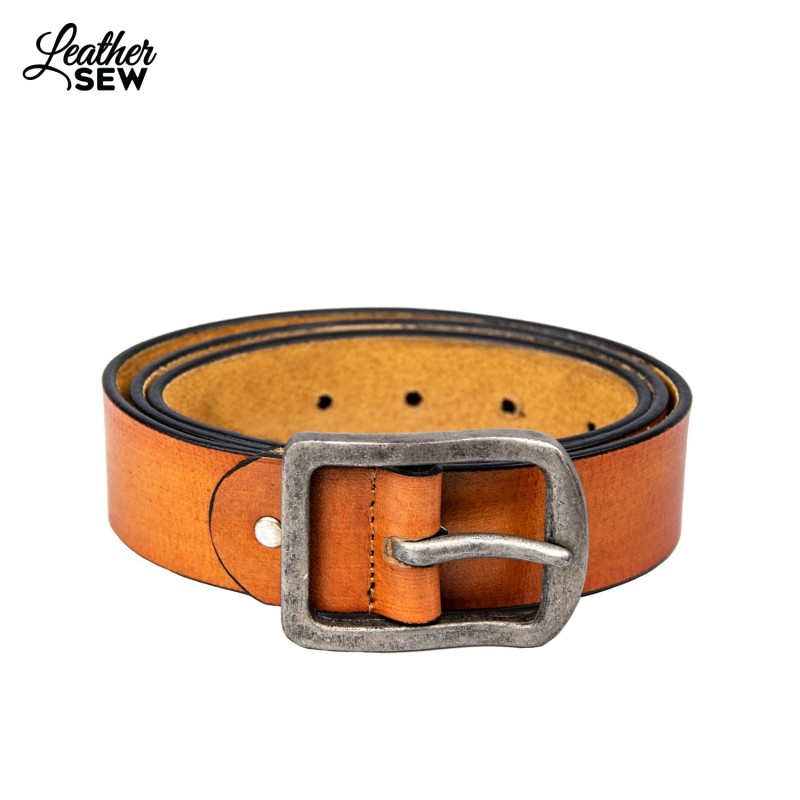 Tan Leather Belt - Timeless Style for Men