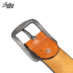 Tan Leather Belt - Timeless Style for Men