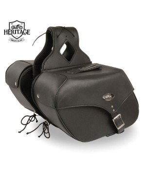 Black Large Single Strap Saddlebag