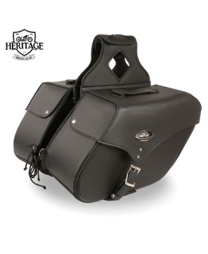 Black Large Single Strap Saddlebag