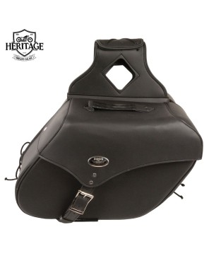 Black Large Single Strap Saddlebag