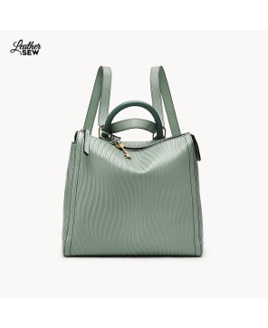 Chic and Functional Green Small Backpack for Women