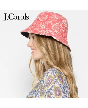 Reversible Paisley Print Bucket Hat