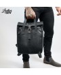 Stylish Roll Top Backpack: Timeless Elegance in Full Grain Leather