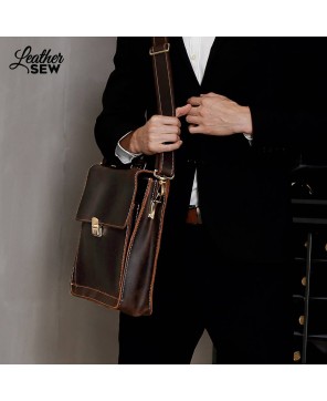 Premium Leather Laptop Briefcase for Professional Style