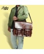 The Retro Leather Laptop Backpack - Timeless Elegance