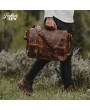 Experience Timeless Elegance with Antique Leather Laptop Bag