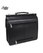 Sleek Black Leather Briefcase