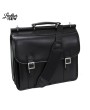 Sleek Black Leather Briefcase