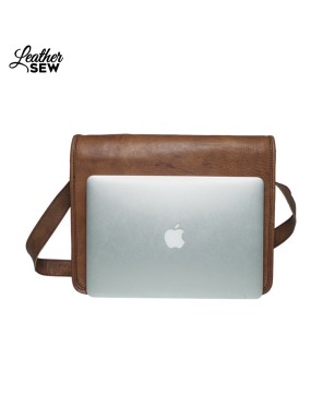 Premium Leather Laptop Bag - Stylish & Functional