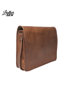 Premium Leather Laptop Bag - Stylish & Functional