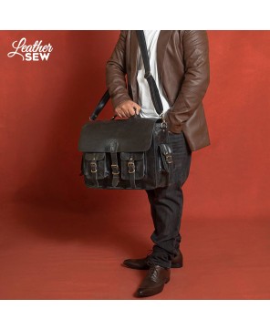 Premium Leather Laptop Bag