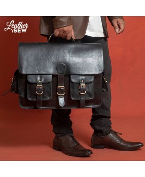 Premium Leather Laptop Bag