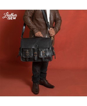 Premium Leather Laptop Bag